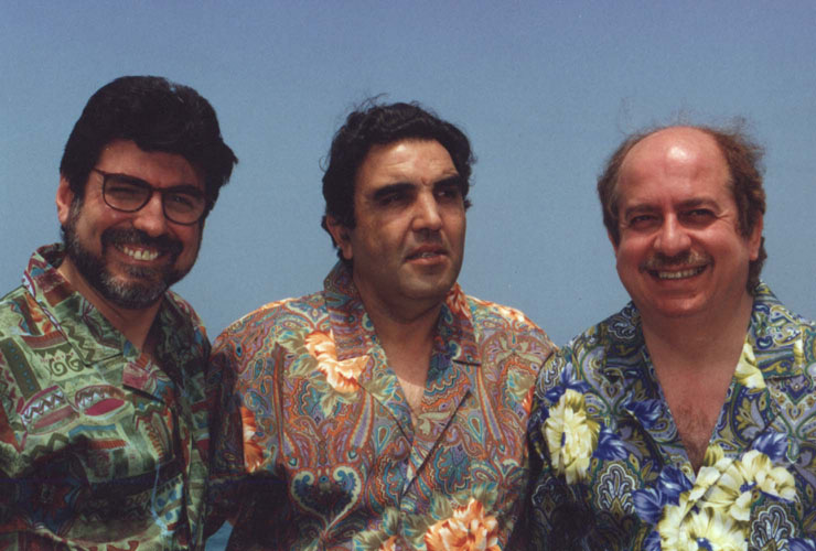 Il trio classico (Pio, Nico e Leo) nei '90