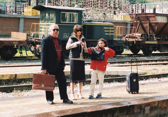 Leo sul set de 'Il regista di matrimoni'