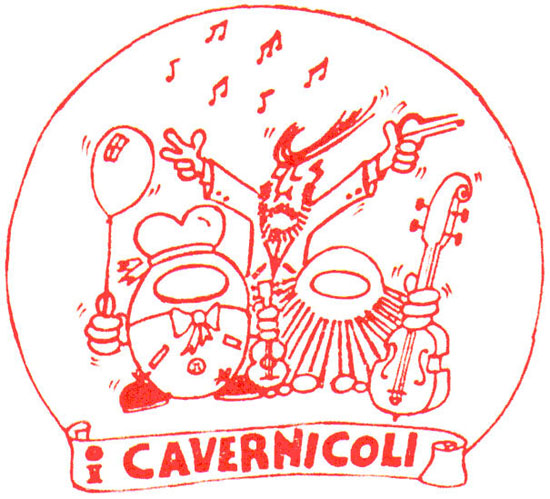 Logo de I Cavernicoli - rosso